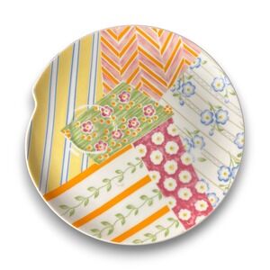 Vintage Taste Setter Collection Patchwork Floral Plate 9"‎ Quilt Pattern